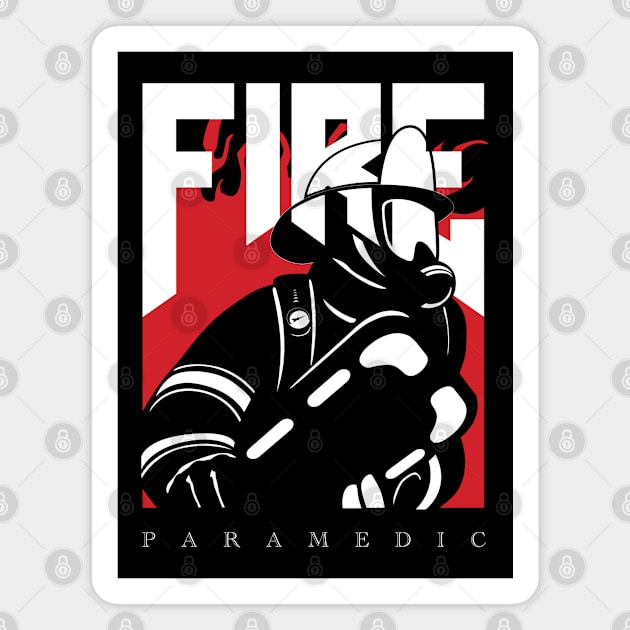 Fire Set No. 6 - Paramedic Magnet by The Fire Place